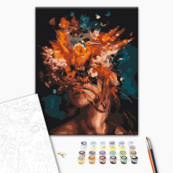 Картина по номерам Абстракції - Полум'яні думки