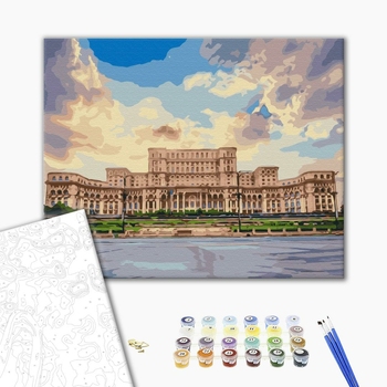 Картина по номерам Города - Величний парламент Румунії