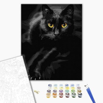 Картина по номерам Тварини, птахи та риби - Граційний кіт