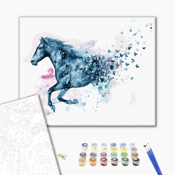 Картина по номерам Тварини, птахи та риби - Скакун у метеликах