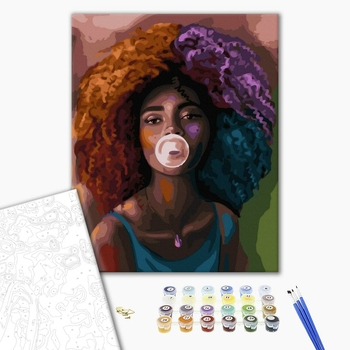 Картина по номерам Люди на картинах - В стилі хуба-буба