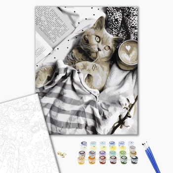 Картина по номерам Тварини, птахи та риби - Улюблений котусь