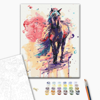 Картина по номерам Тварини, птахи та риби - Фантастическая лошадь