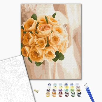 Картина по номерам Квіти - Букет нареченої