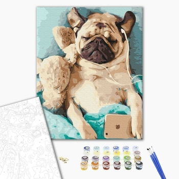 Картина по номерам Тварини, птахи та риби - У лапу з часом