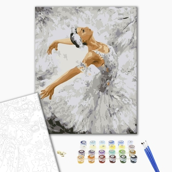 Картина по номерам Люди на картинах - Білий лебідь