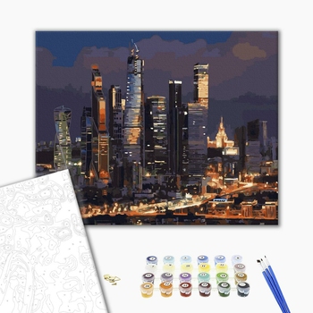 Картина по номерам Города - Нічні Дубаї