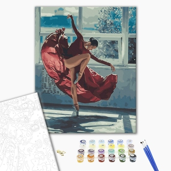 Картина по номерам Люди на картинах - Балерина на репетиції