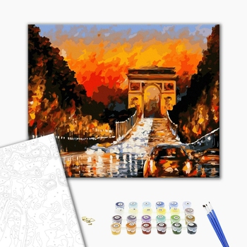 Картина по номерам Города - Барви Тріумфальної арки