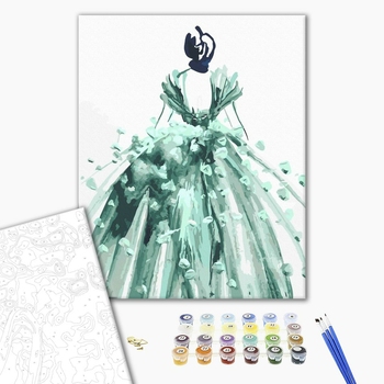 Картина по номерам Люди на картинах - Нарис для принцеси