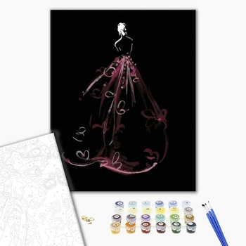 Картина по номерам Люди на картинах - Нарис для королеви