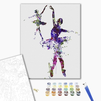 Картина по номерам Люди на картинах - Візерунки балерини