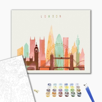 Картина по номерам Города - Листівка з Лондона