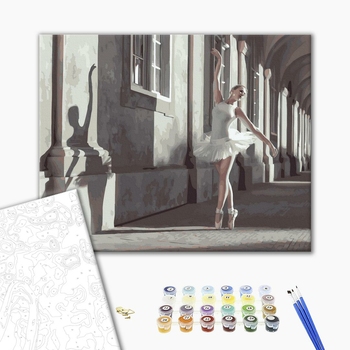 Картина по номерам Люди на картинах - Балерина в інтер'єрі