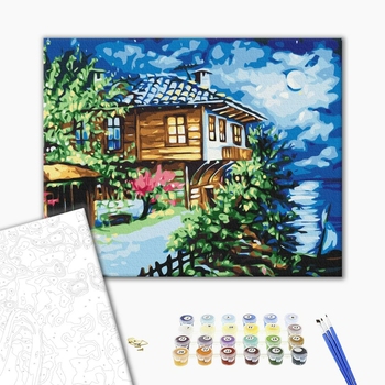 Картина по номерам Затишок, зима, Новий рік, Різдво - Домашній вечір