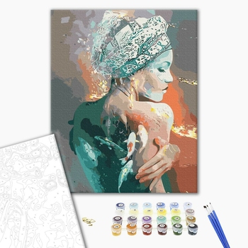 Картина по номерам із золотою фарбою - Символ рибок