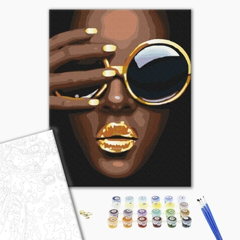 Картина по номерам із золотою фарбою - Літо в золоті