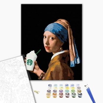 Картина по номерам Репродукції художників - Дівчина з перловою сережкою