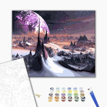 Картина по номерам Космос - На космічному горизонті