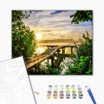 Картина по номерам Пейзажі - Ранковий пейзаж