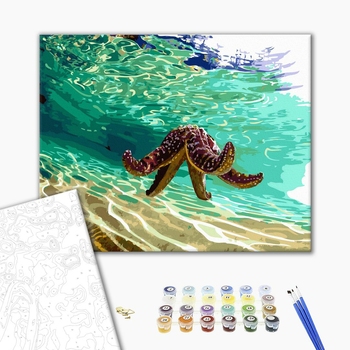 Картина по номерам Тварини, птахи та риби - Медуза в заливі