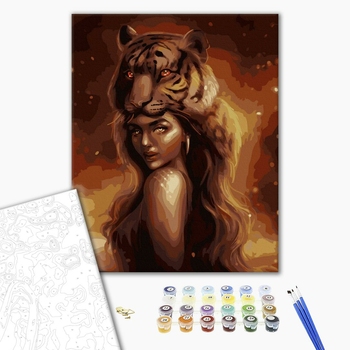 Картина по номерам Люди на картинах - Красивая шаманка