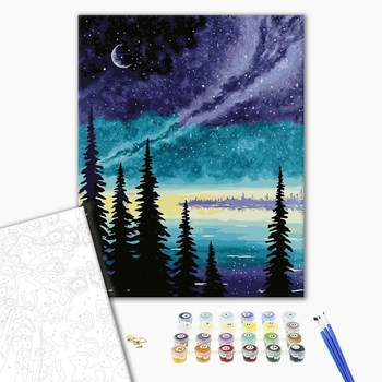 Картина по номерам Природа - Лісова тиша