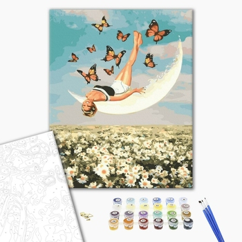 Картина по номерам Абстракції - Місяць мрій