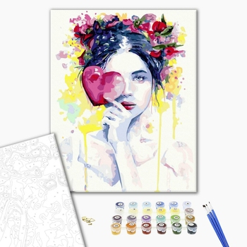 Картина по номерам Абстракції - Погляд з любовю