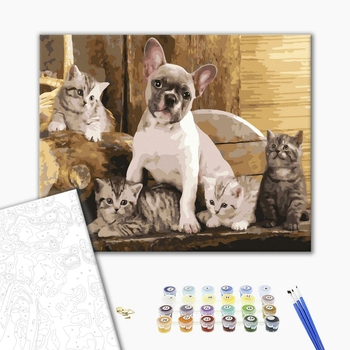 Картина по номерам Тварини, птахи та риби - На захисті хвостатих