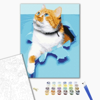 Картина по номерам Тварини, птахи та риби - Улюблений котик