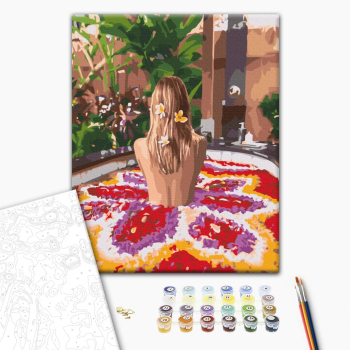 Картина по номерам Люди на картинах - Квітка Балі