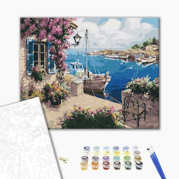 Картина по номерам Абстракції - Літнє узбережжя