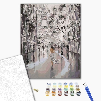 Картина по номерам Абстракції - Силуети Парижа