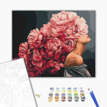 Картина по номерам Абстракції - Квіткові роздуми