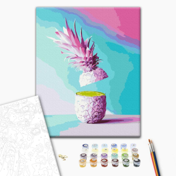 Картина по номерам Поп Арт - Частинка ананаса