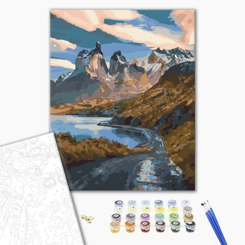 Картина по номерам Природа - Гірський серпантин