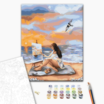 Картина по номерам Люди на картинах - Море натхнення