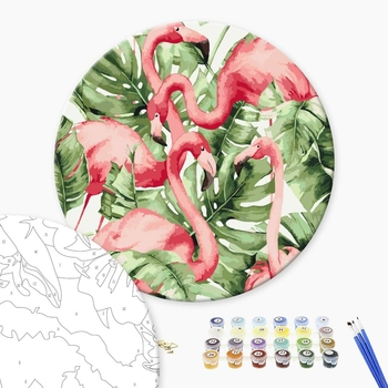 40 см - Фламінго в тропіках (Розмір L)