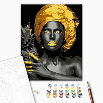 Экзотическая красота с золотой краской