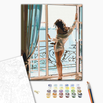 Картина по номерам Люди на картинах - Звабливий ранок