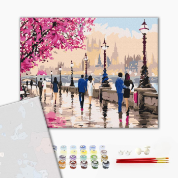 Картина по номерам Преміум картини - Прогулянка романтичним Лондоном