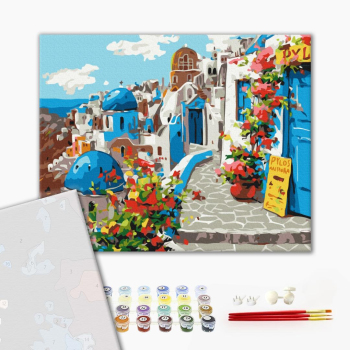 Картина по номерам Преміум картини - Літо Санторіні