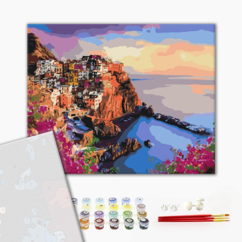 Картина по номерам Преміум картини - Яскраві барви Сицилії