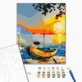 Картина по номерам Пейзажі - Розмальована гавань