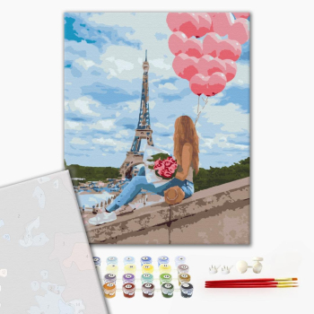 Картина по номерам Преміум картини - Кращий день в Парижі