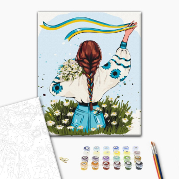 Картина по номерам Люди на картинах - Украина в цветах ©Alla Berezovska