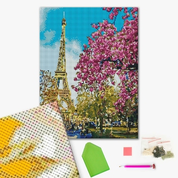 Алмазна мозаїка 40х50 - В центрі Парижу