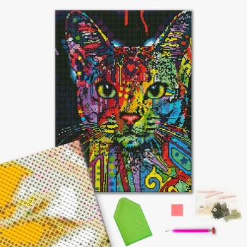 Алмазна мозаїка 40х50 - Абісинська кішка