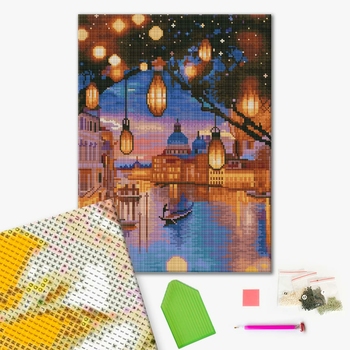 Алмазна мозаїка 40х50 - Нічні вогні Венеції